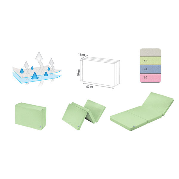 Saltea pliabilă Ressi P 60/120 nețesută/respirabilă - 2