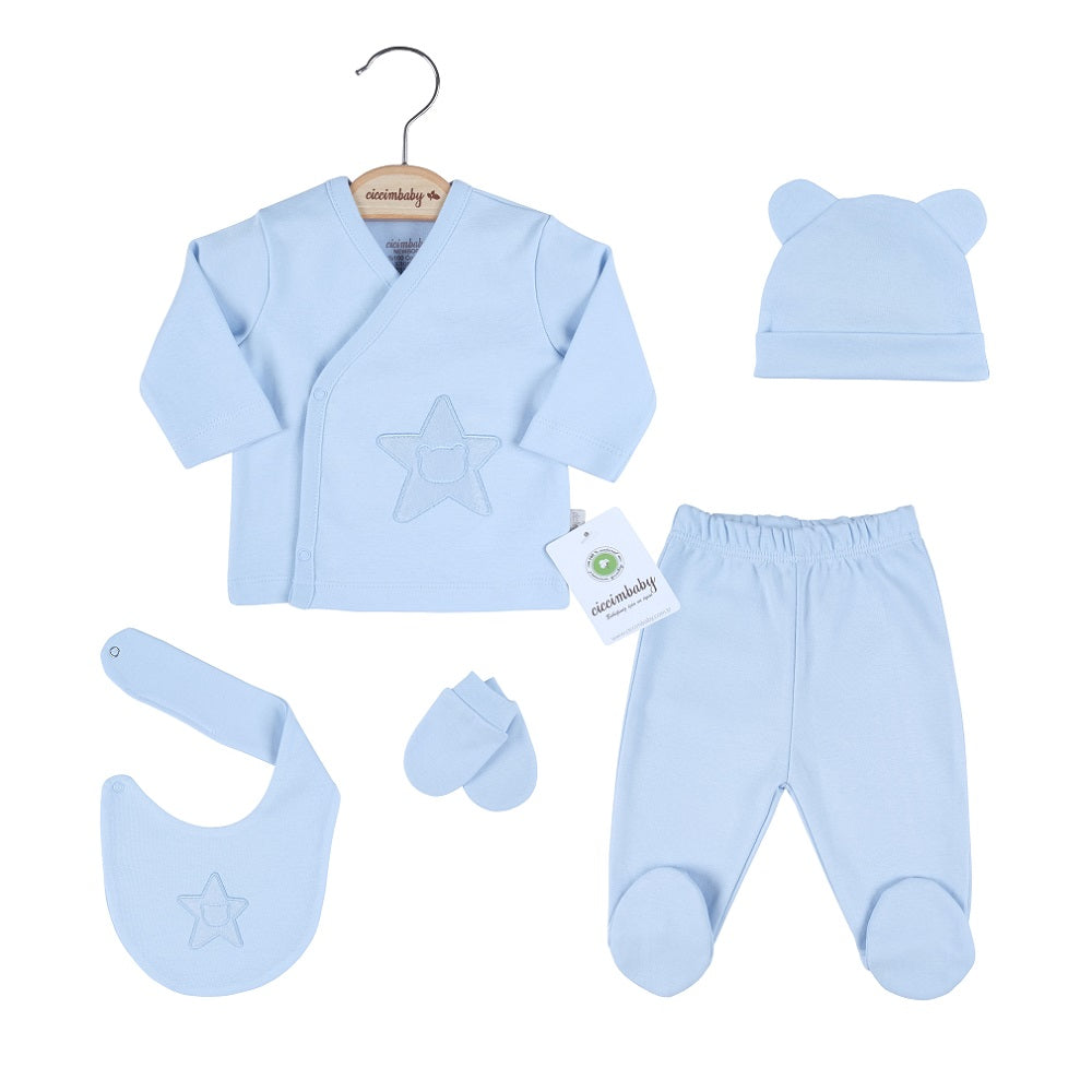 U4806 К-Кт За Изписване Мече Син 5 Ч - Комплекти За Изписване - Ciccim Baby - BebeMama