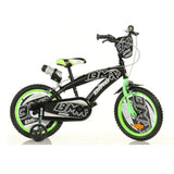 414Us-0401B Колело Bmx 14“ Black/Green --- BebeMama
