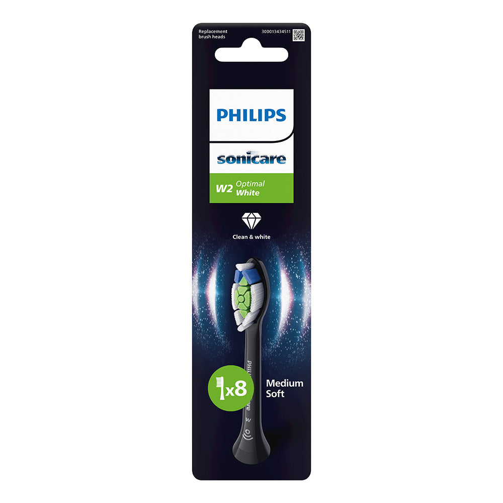 Глава За Четка W2 Optimal White Hx6068 88, Черен, 8 Броя Philips Sonicare