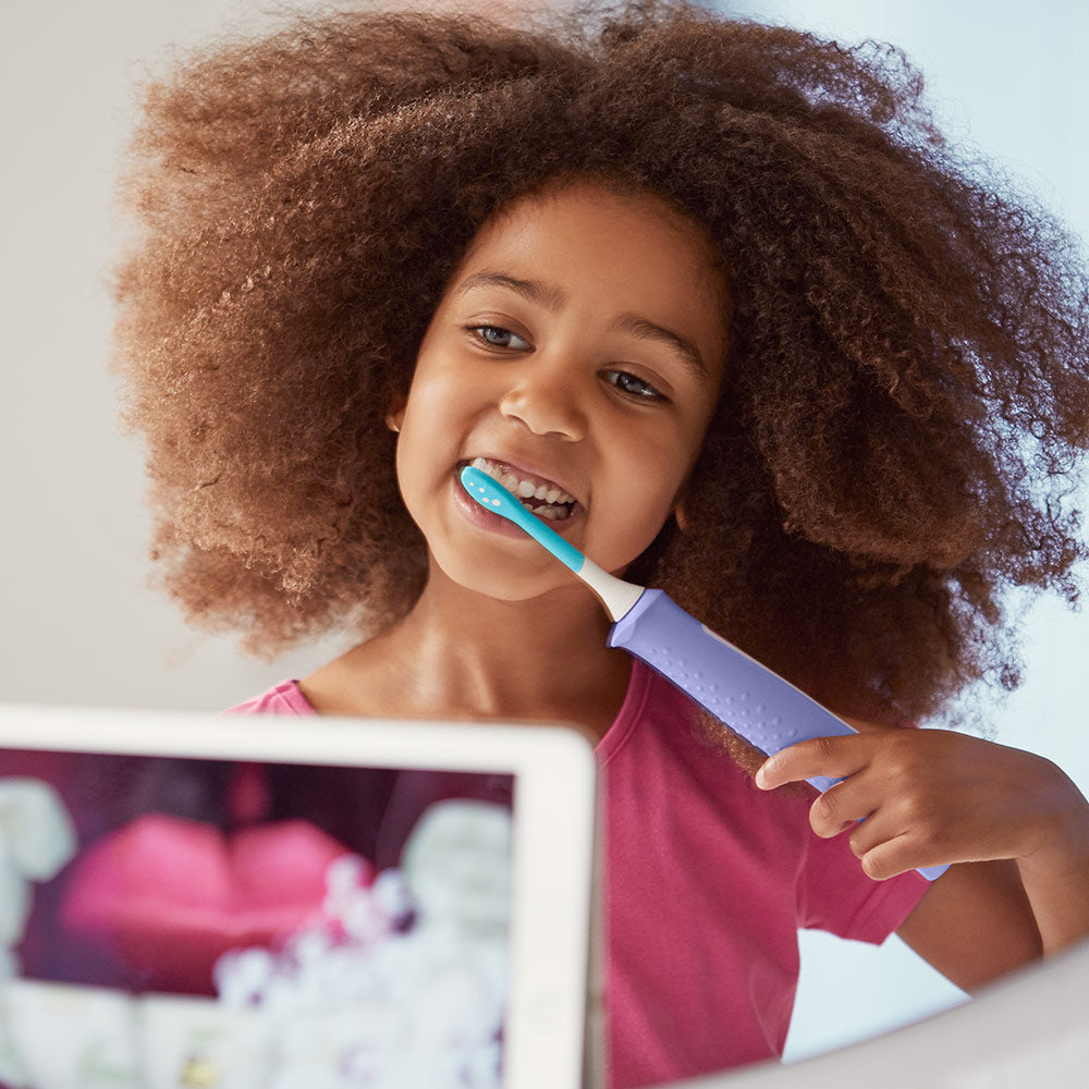 Детска Четка За Зъби Forkids С Bluetooth С 2 Глави Лилаво Philips Sonicare
