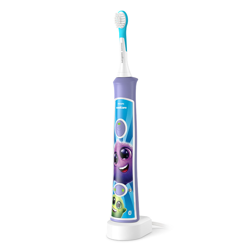 Детска Четка За Зъби Forkids С Bluetooth С 2 Глави Лилаво Philips Sonicare