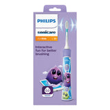 Детска Четка За Зъби Forkids С Bluetooth С 2 Глави Лилаво Philips Sonicare