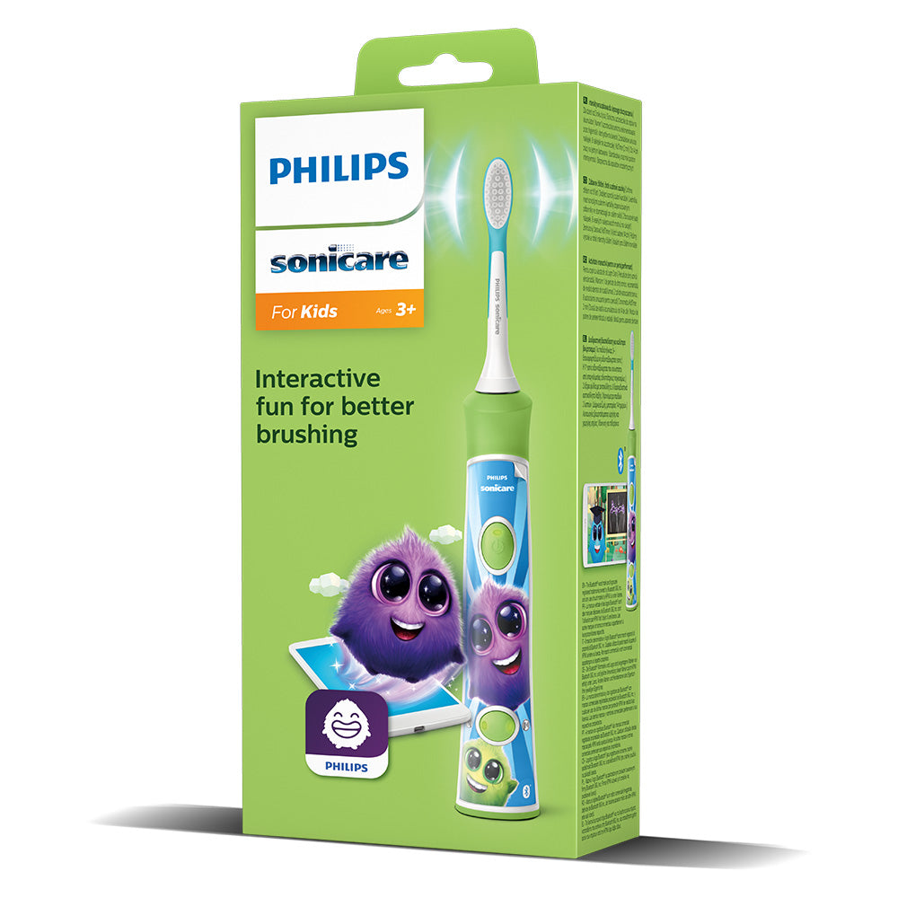 Детска Четка За Зъби Forkids С Bluetooth С 2 Глави Зелено Philips Sonicare