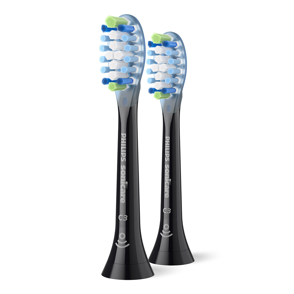 Глава За Четка C3 Premium Plaque Defence Hx9042 88, Черен, 2 Броя Philips Sonicare