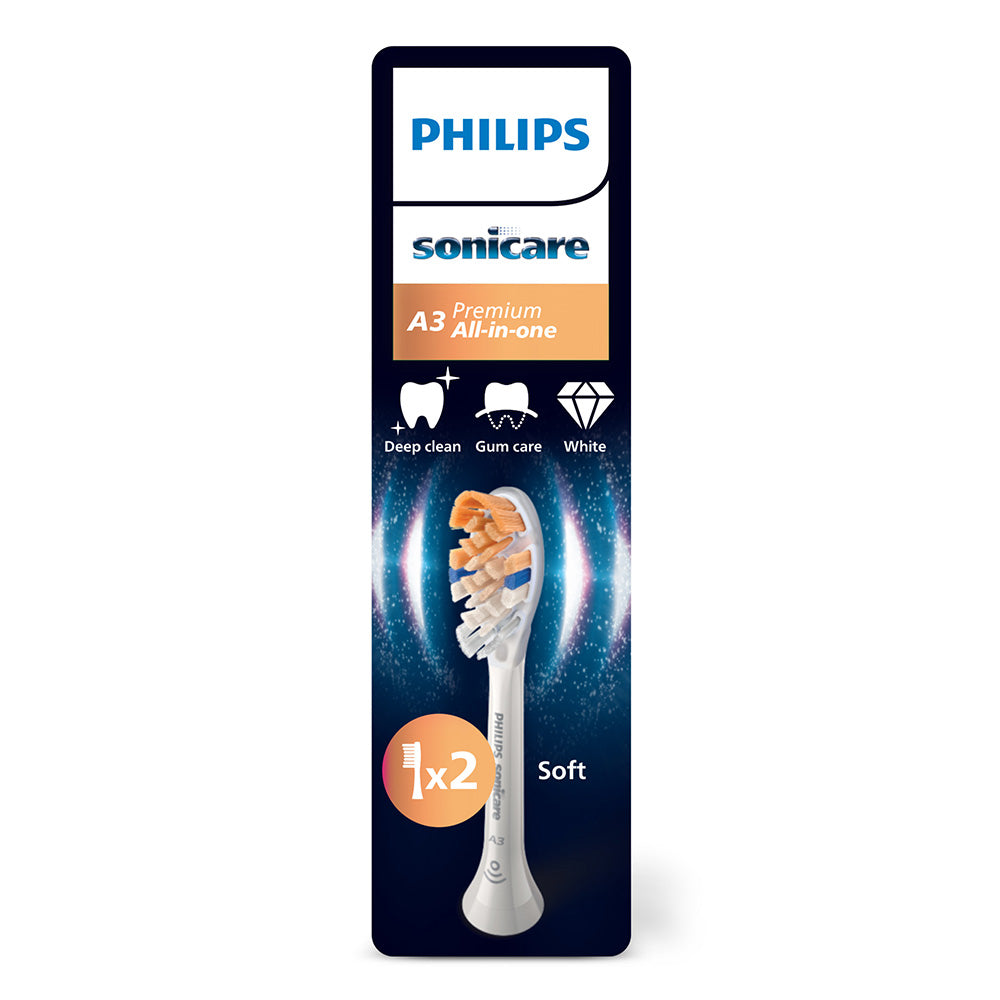 Глава За Четка А3 Premium All In One Hx9092 87, Бял, 2 Броя Philips Sonicare