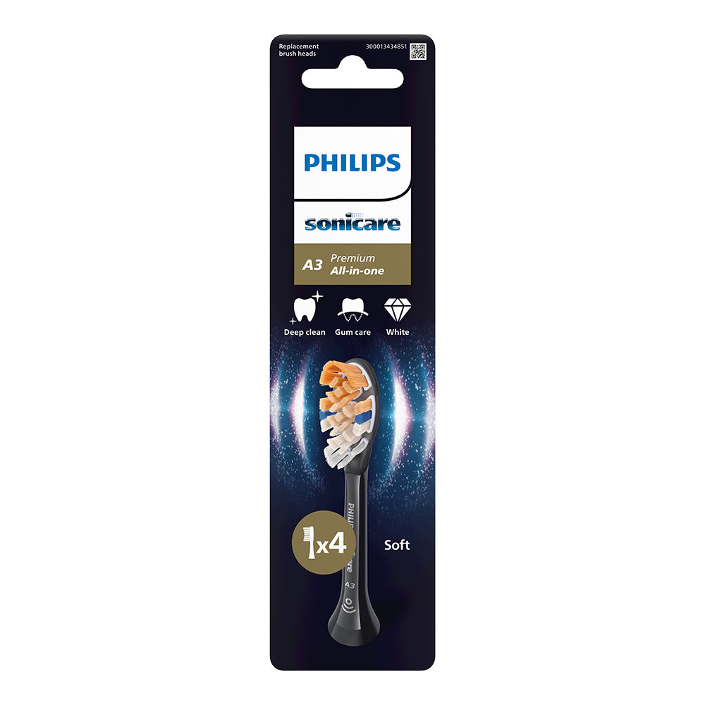 Глава За Четка А3 Premium All In One Hx9094 88, Черен, 4 Броя Philips Sonicare