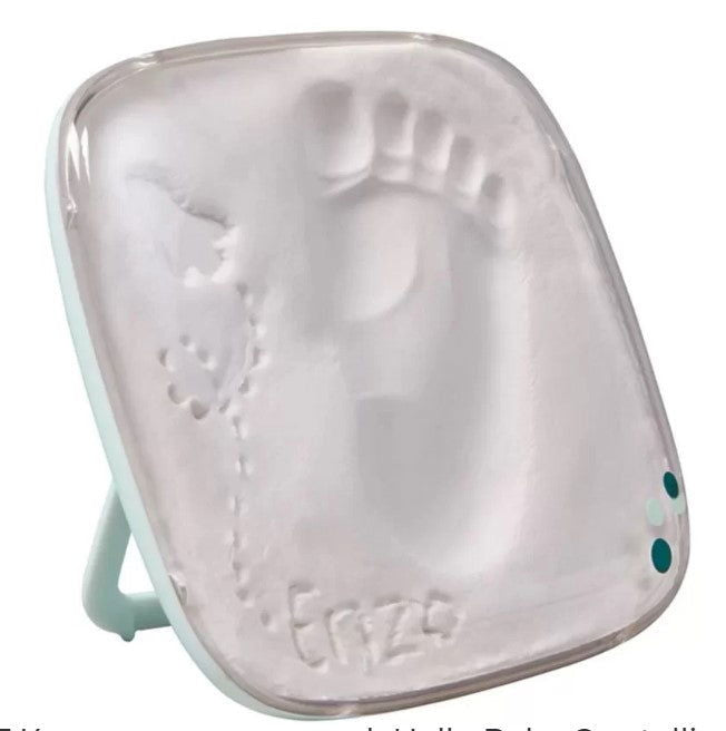 Hello Baby Кутия С Отпечатък (Бяла Основа Прозрачен Капак) --- BebeMama