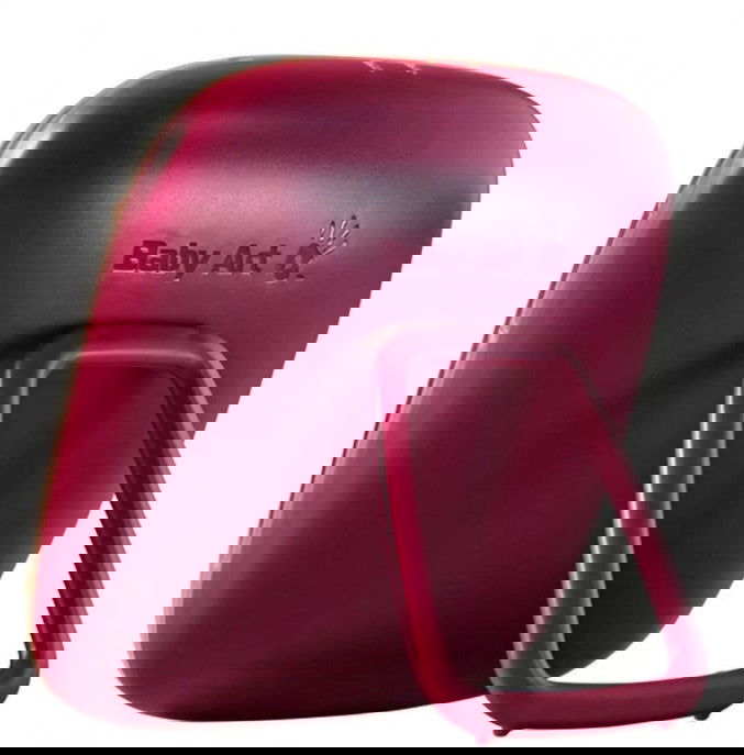 Hello Baby Кутия С Отпечатък (Вишнева Основа Прозрачен Капак) --- BebeMama