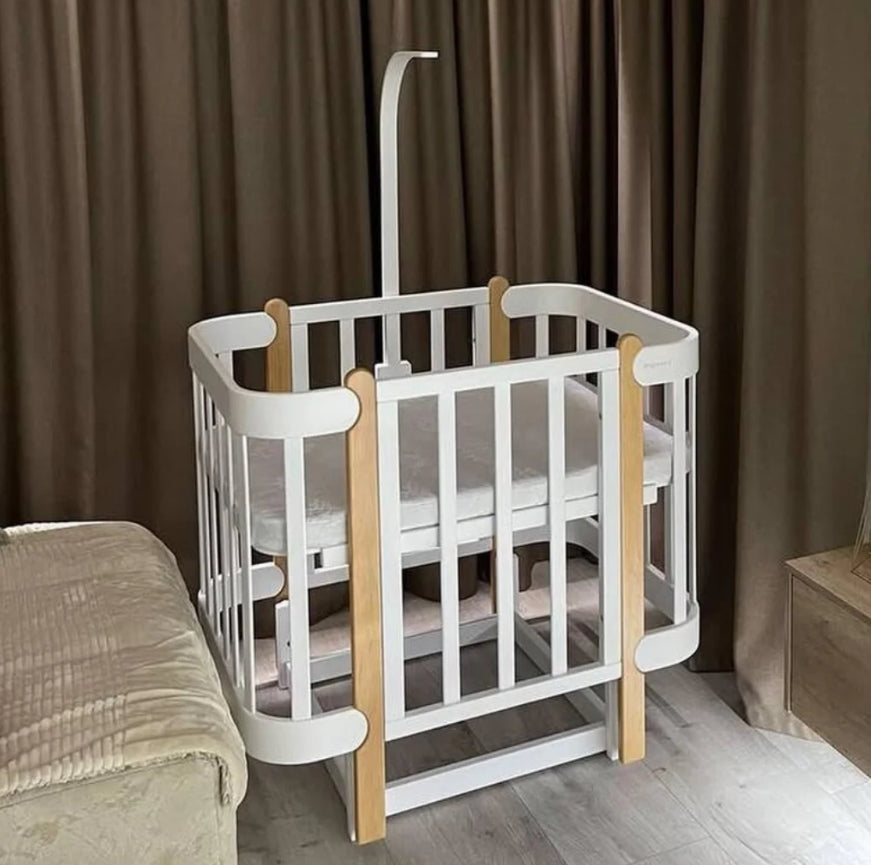 Стойка за Балдахин или Играчка за Трансформиращо Легло 5в1 Nika Бял Ingvart