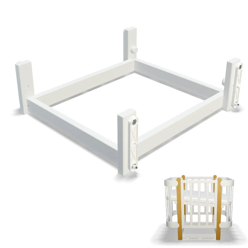 Люлеещ Механизъм за Трансформиращо Легло 5в1 Nika Бял Ingvart