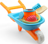 Количка За Пясък С Кофа Лейка Гребло Лопатка И Формички 58Х23Х20