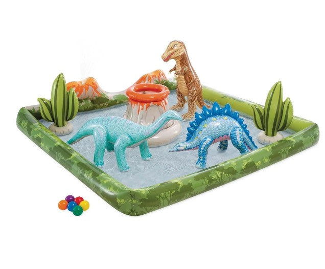 Intex - Надуваем Център За Игра Джурасик Парк 201Х201Х36 См --- BebeMama