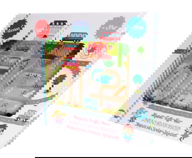 Iwood - Дървен Магнитен Трафик Лабиринт Овца --- BebeMama