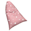 Детски Пуф Лежанка Little Stars, 100% Памук, Розов Барбарон Със Звезди, 127x81x76 См Ginger Home