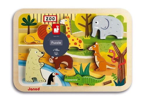 Janod Забавен Пъзел - Зоопарк --- BebeMama