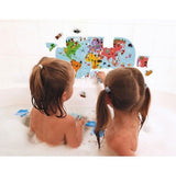 Janod Карта-Пъзел На Света За Баня --- BebeMama