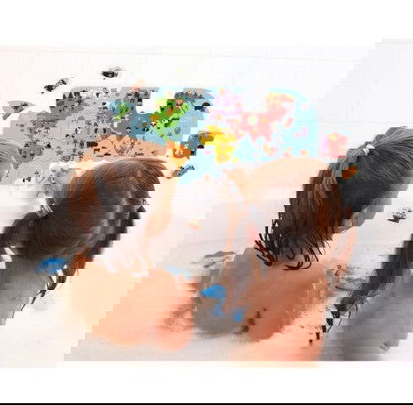 Janod Карта-Пъзел На Света За Баня --- BebeMama