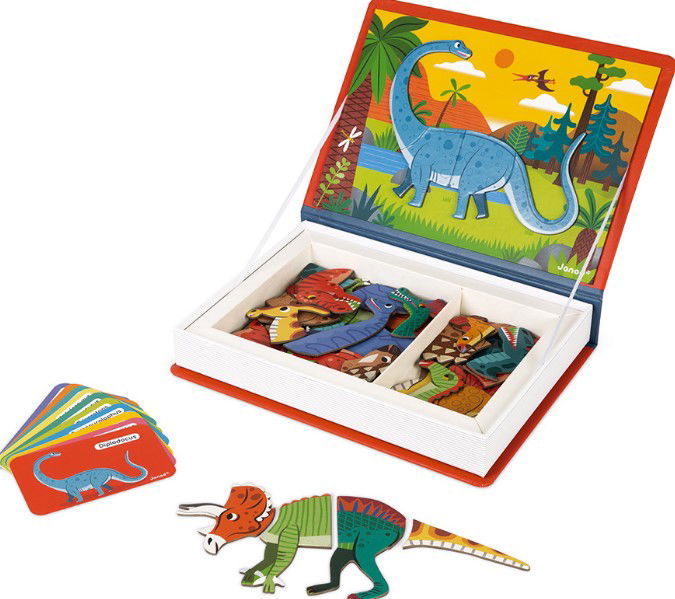 Janod Магнитна Книга - Динозаври --- BebeMama