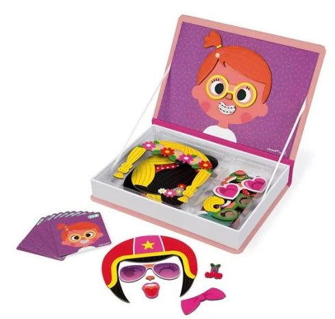 Janod Магнитна Книга - Смешни Лица На Момичета --- BebeMama