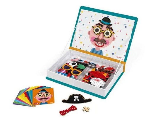 Janod Магнитна Книга - Смешни Лица На Момчета --- BebeMama