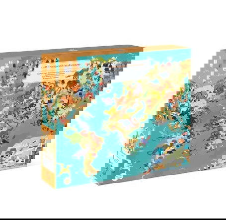 Janod Образователен Пъзел - Динозаври --- BebeMama