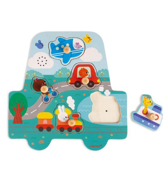 Janod Музикален Пъзел Превозни Средства --- BebeMama
