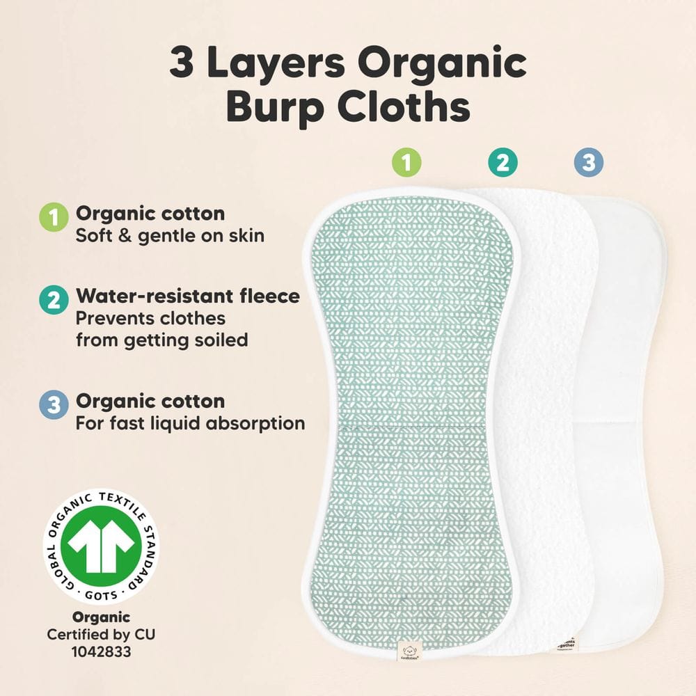 Lavete de râgâit din bumbac organic, 5 buc. Nordic Keababies