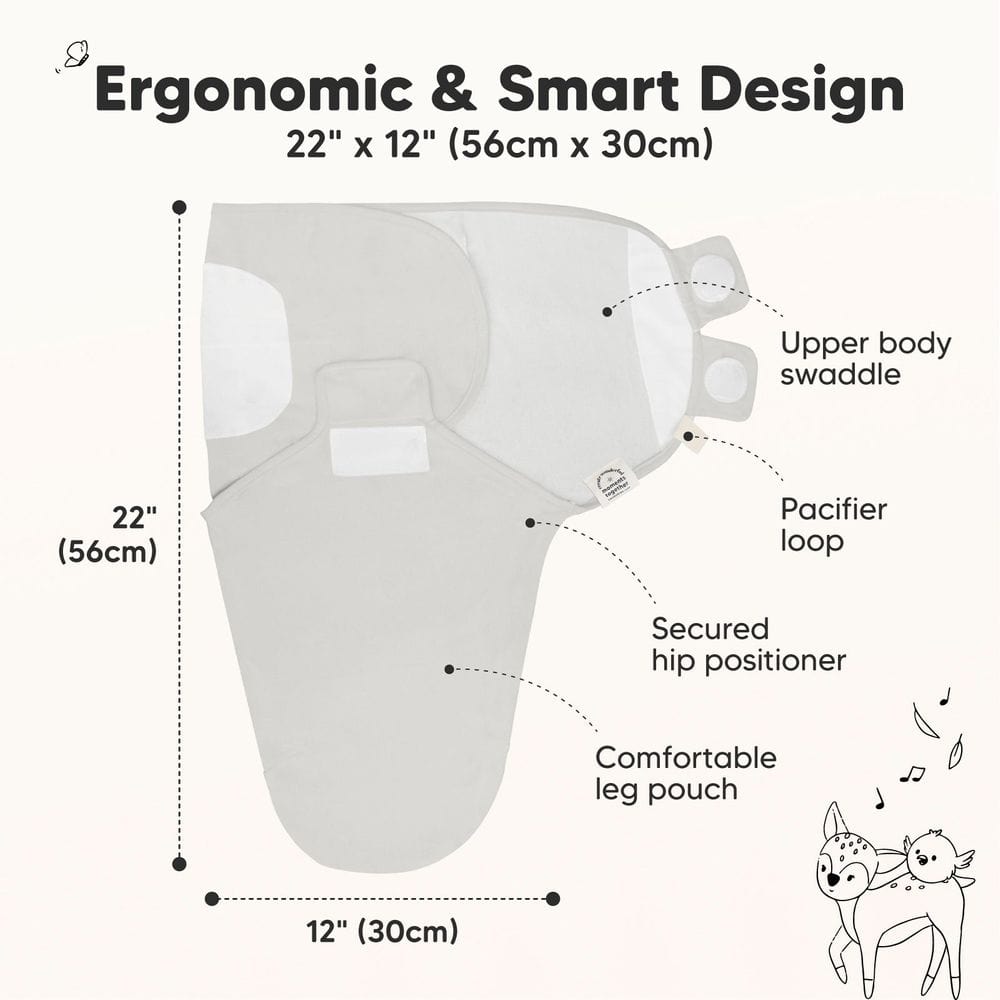 Антистрес Пелени За Повиване Organic 0-3 Месеца 3Бр Дивото Зове Keababies