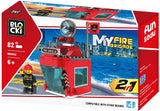 Klocki Blocki - Пожарнa 2 В 1 82 Ел. 14,5 X 9 X 4,4