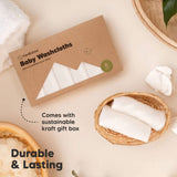 Kърпи От Органичен Бамбук 6 Бр Бели Keababies --- BebeMama