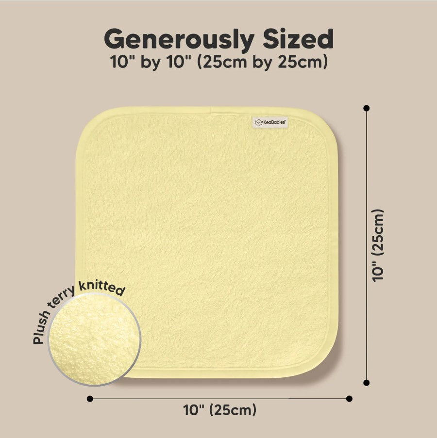 Kърпи От Органичен Бамбук 6 Бр Жълти Keababies --- BebeMama