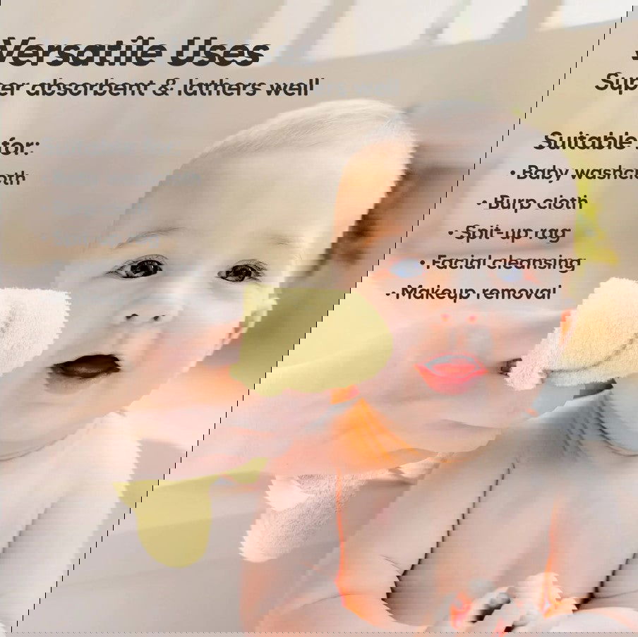 Kърпи От Органичен Бамбук 6 Бр Жълти Keababies --- BebeMama