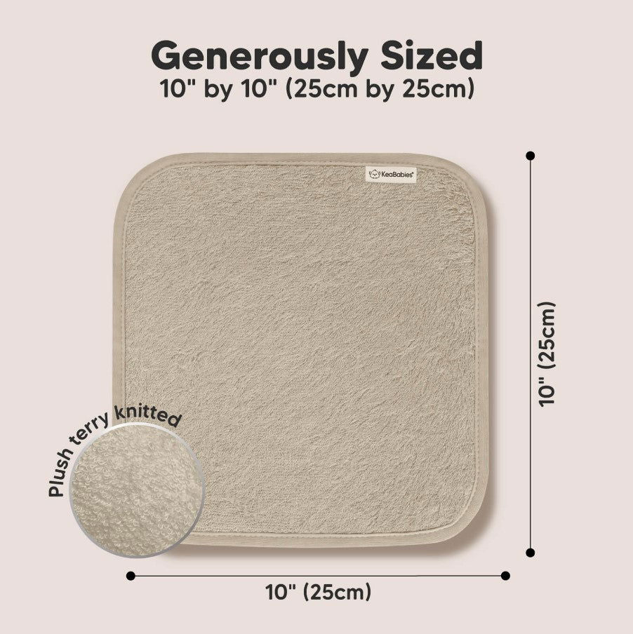 Kърпи От Органичен Бамбук 6 Бр Кафяви Keababies --- BebeMama