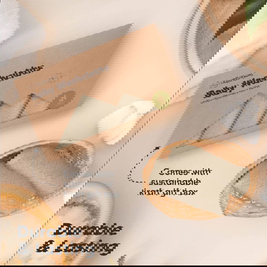 Kърпи От Органичен Бамбук 6 Бр Кафяви Keababies --- BebeMama