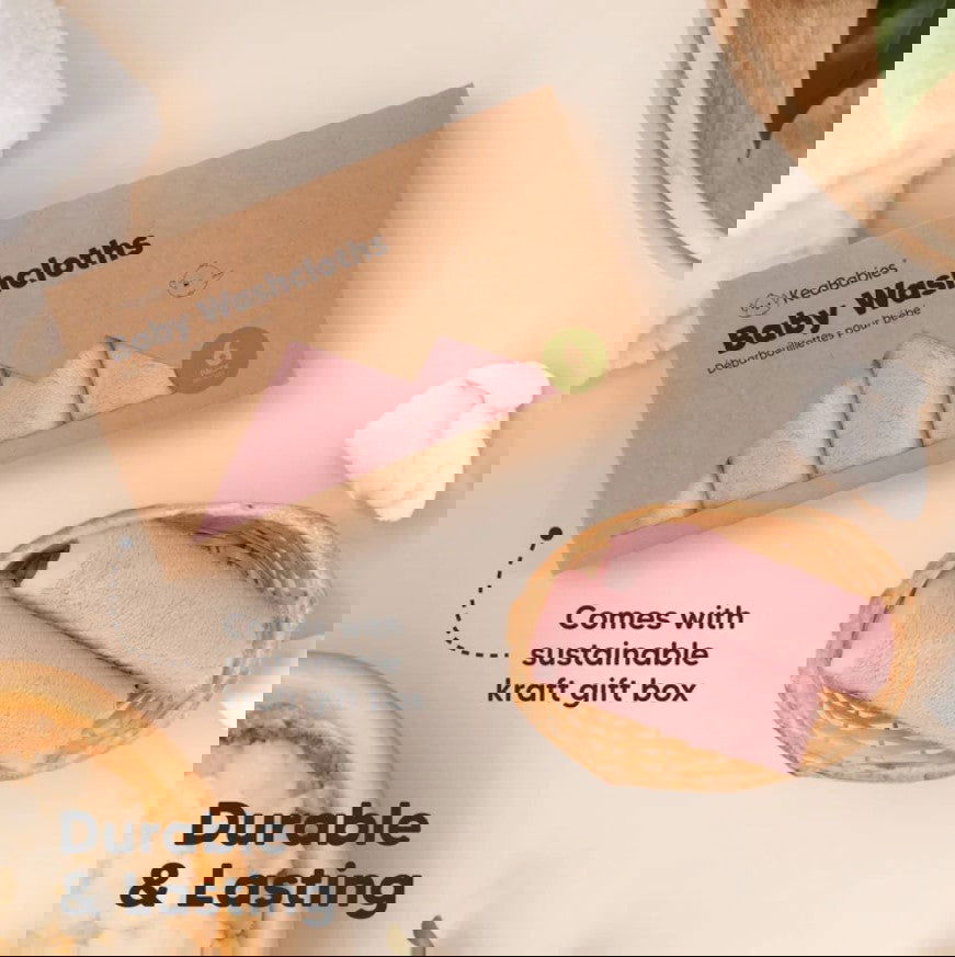 Kърпи От Органичен Бамбук 6 Бр Пепел От Рози Keababies --- BebeMama