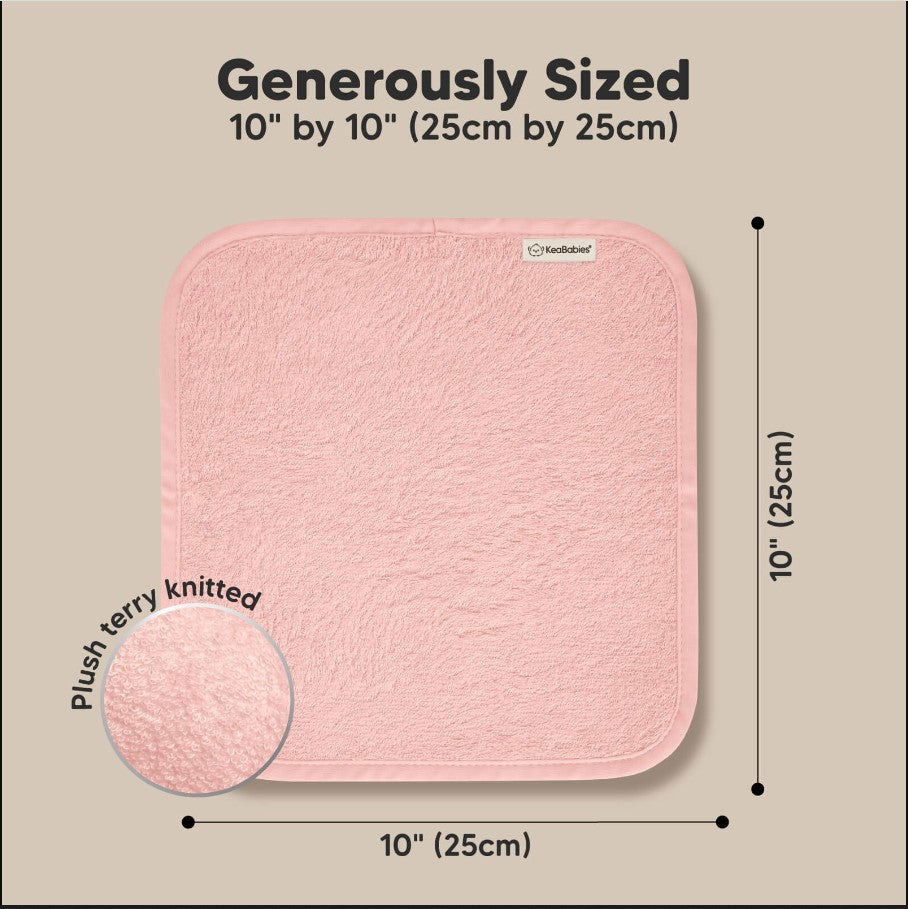 Kърпи От Органичен Бамбук 6 Бр Розови Keababies --- BebeMama