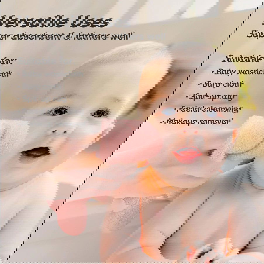 Kърпи От Органичен Бамбук 6 Бр Розови Keababies --- BebeMama