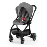 Kiddy Количка Evostar Light 1 Grey Melange - Hot Червен - Шаси И Летен Кош --- BebeMama