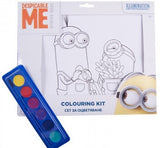 Миньоните Оцветителен Комплект А4С 6 Страници За Оцветяване Водни Боички И Четка