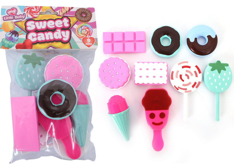 Комплект Сладоледи И Донъти И Близалки 9 Ел. 25x15x2 См Julia