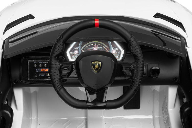 Акумулаторен Автомобил Lambоrghini Бяло Caretero Toyz --- BebeMama