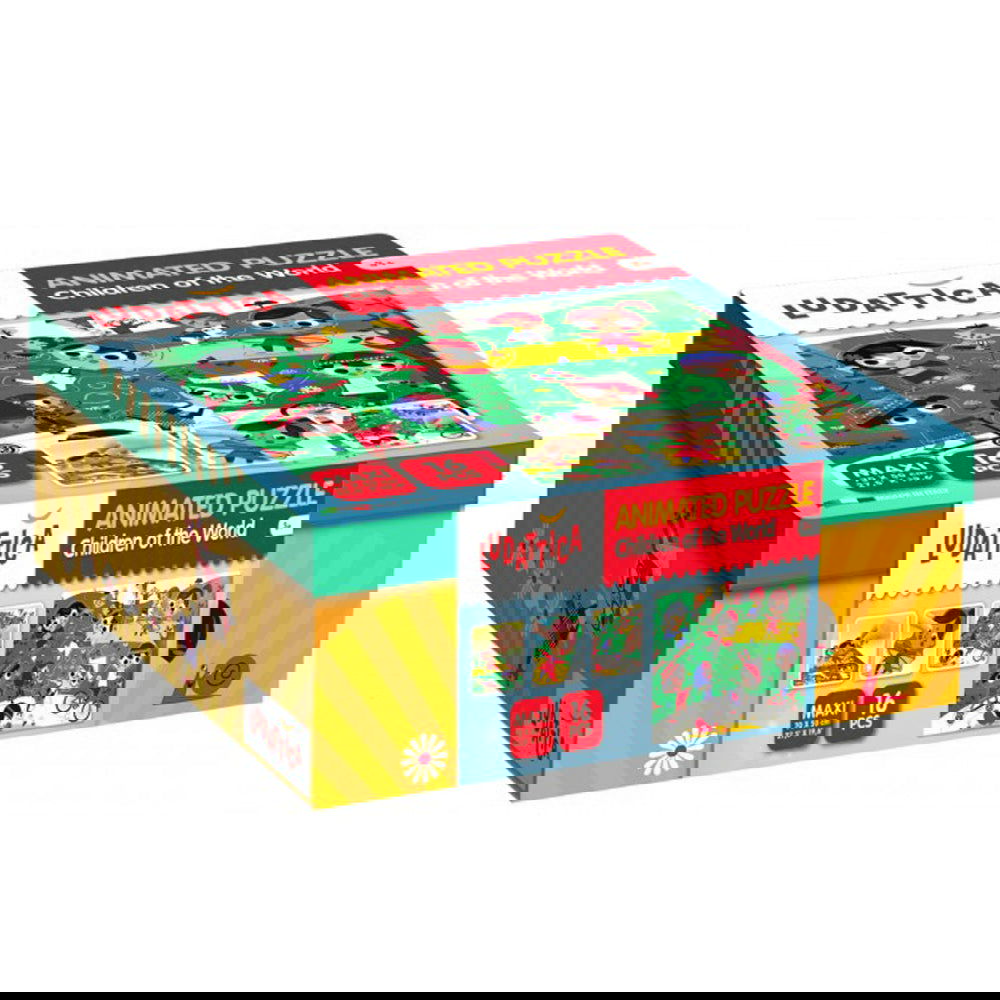 Ludattica Пъзел Анимиран Детски Свят 16Ч. --- BebeMama