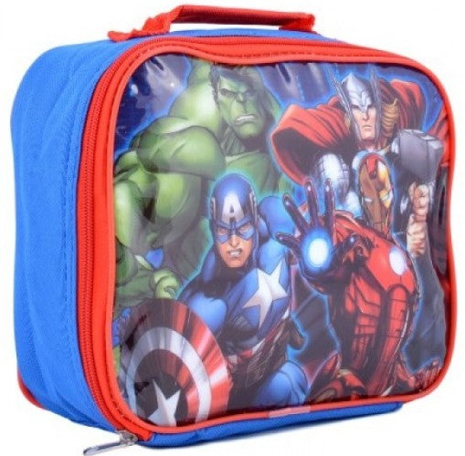 Чанта За Обяд Авенджърс 25 Х20 Х 8 Термично Изолирана Отваряне С Цип Регулируема Презрамка Подходяща За Училище Градина Екскурзия