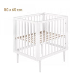 Трансформиращо Се Легло Arctic 80-120X60 - Бял --- BebeMama
