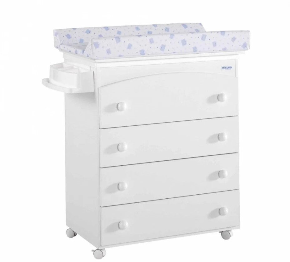 Скрин С Вана За Къпане И Повивалник B970 Бял Син Bears --- BebeMama