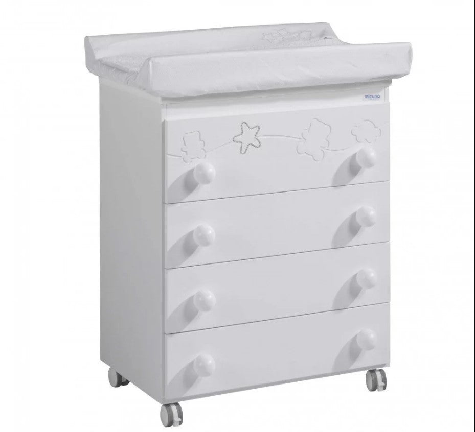 Скрин С Вана За Къпане И Повивалник B1551 Juliette Бял G --- BebeMama