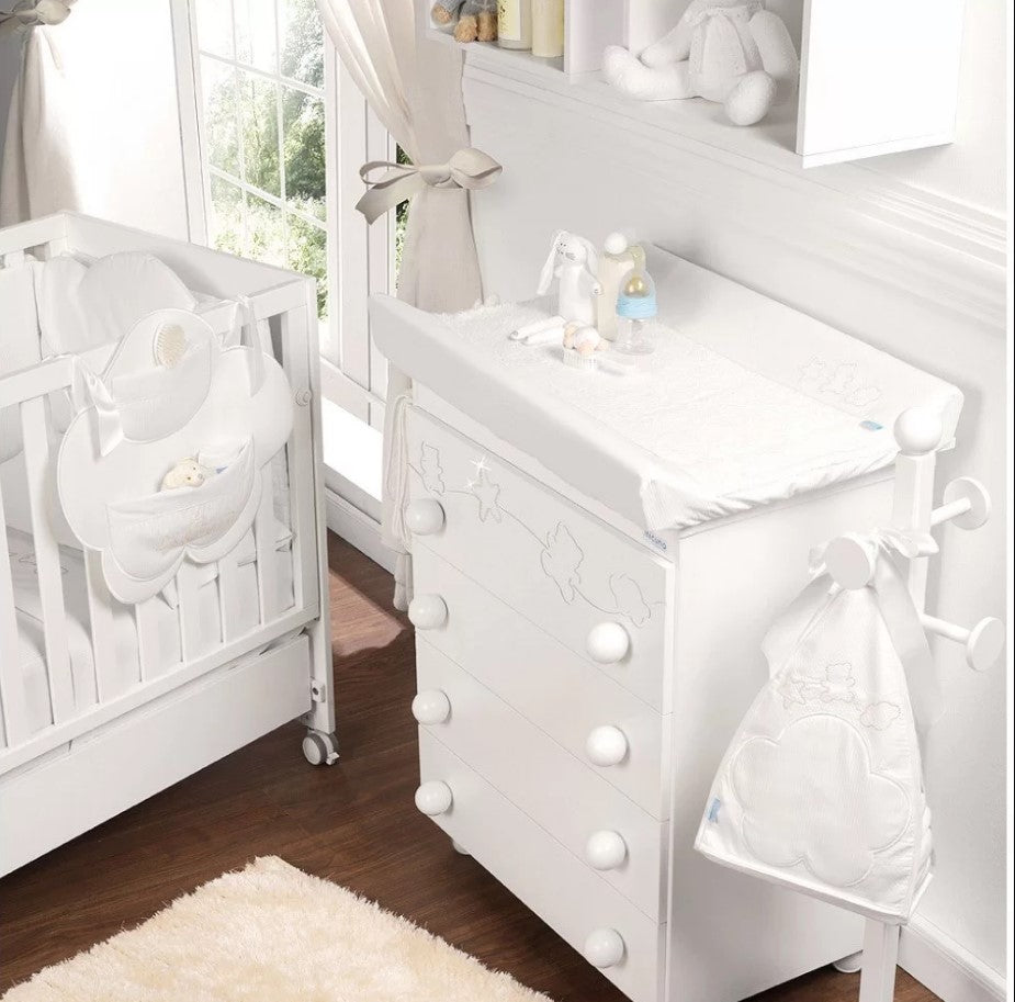 Скрин С Вана За Къпане И Повивалник B1551 Juliette Бял G --- BebeMama