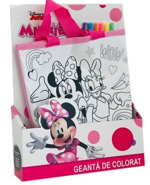 Чанта За Оцветяване Мини Маус С 6 Измиващи Се Флумастери 22Х28Х5