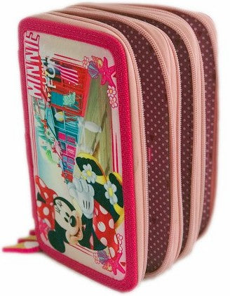 Несесер Мини Маус 21 Х15 Х 8С 3 ЦипаС 3 Отделения С Места За43 Химикала И Молива 3 Места За Линия Острилка И Гума И Др.